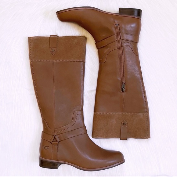UGG Olinda Chestnut Riding Boots - Picture 2 of 8